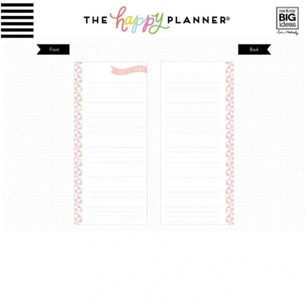 The Happy Planner - Classic Half Sheet Note Pad - Foodie